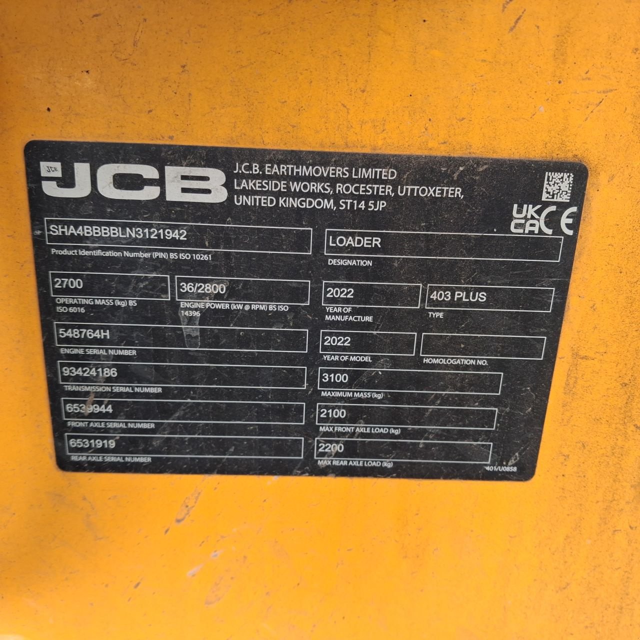 Kompaktlader typu JCB 403, Gebrauchtmaschine w Alblasserdam (Zdjęcie 6)