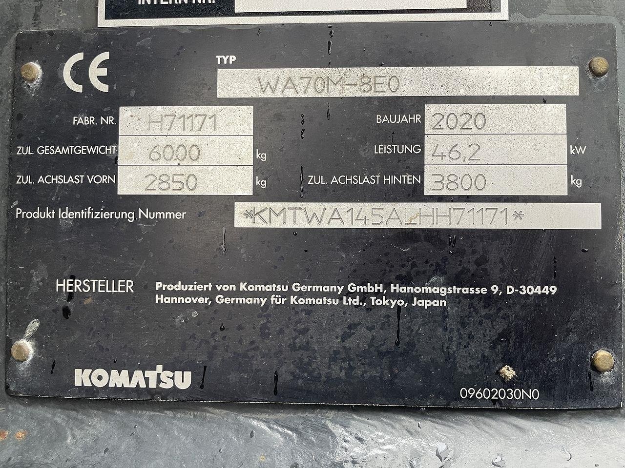Kompaktlader des Typs Komatsu WA70M-8EO, Gebrauchtmaschine in Skive (Bild 13)