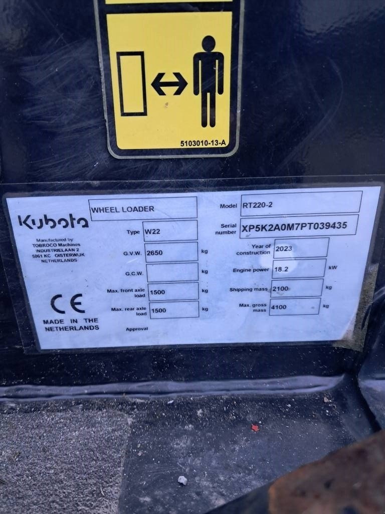 Kompaktlader of the type Kubota RT 220-2e, Gebrauchtmaschine in Skanderborg (Picture 10)