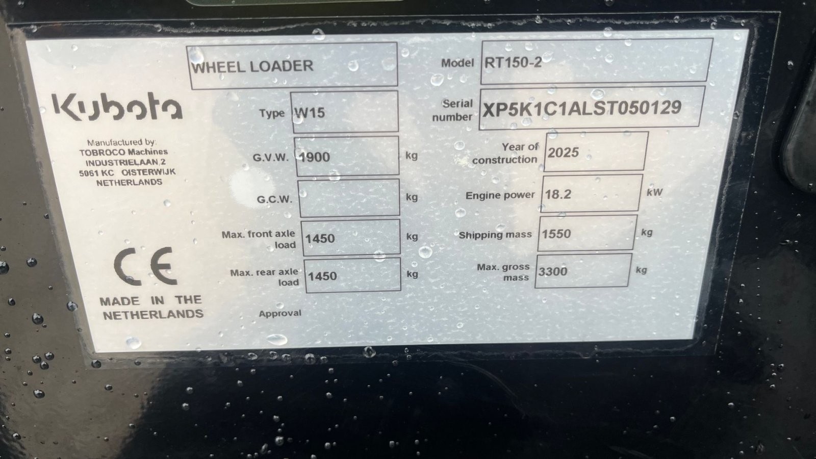 Kompaktlader Türe ait Kubota RT150-2 DEMO maskine med kun 38timer. SOM NY, Gebrauchtmaschine içinde Lintrup (resim 2)