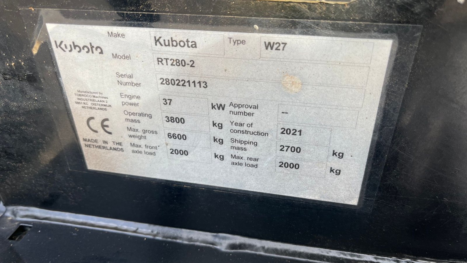 Kompaktlader of the type Kubota RT280-2 Skovl og gafler, Gebrauchtmaschine in Rønnede (Picture 11)