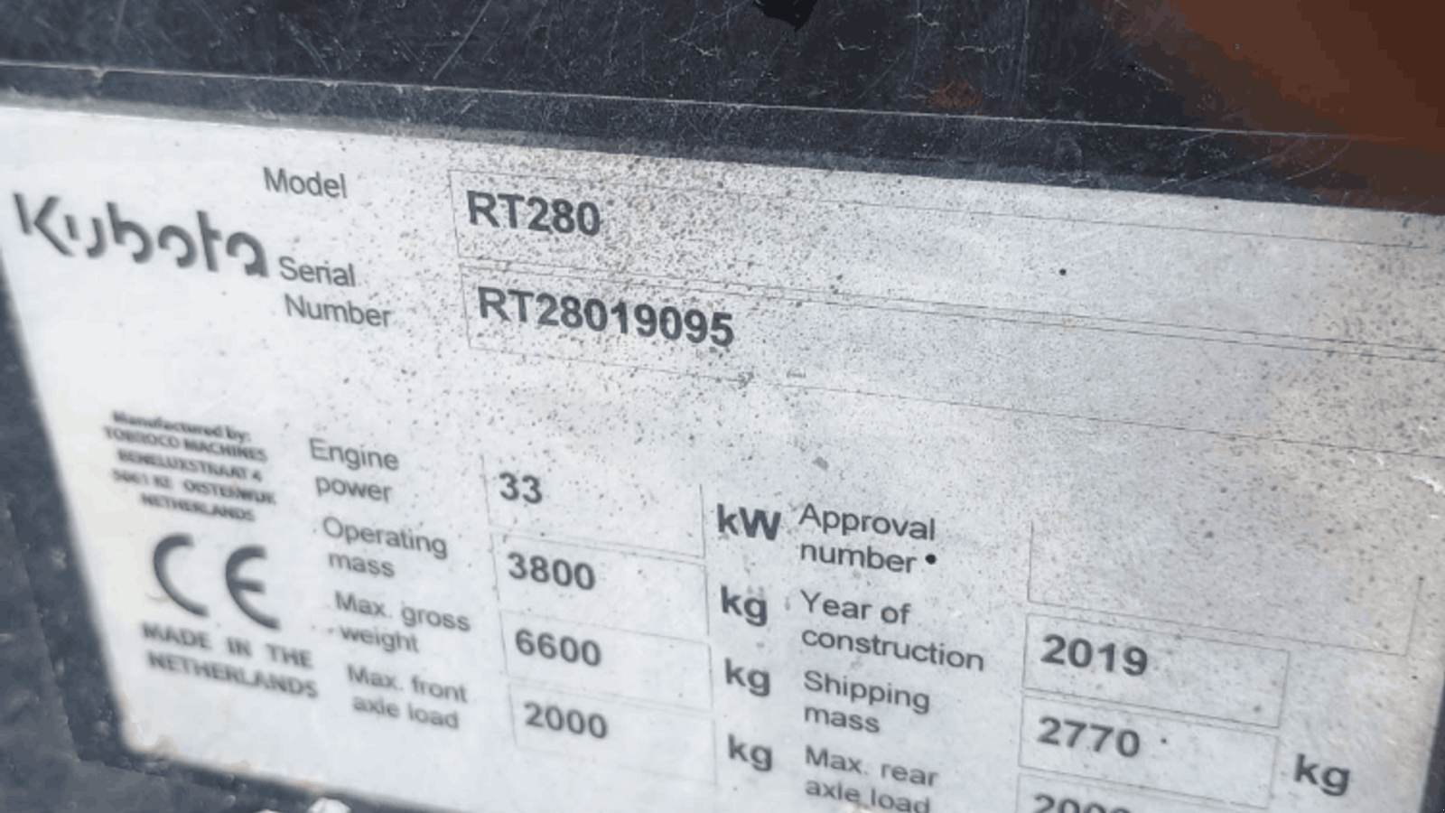 Kompaktlader of the type Kubota RT280 Kubota RT280, Gebrauchtmaschine in Horsens (Picture 6)