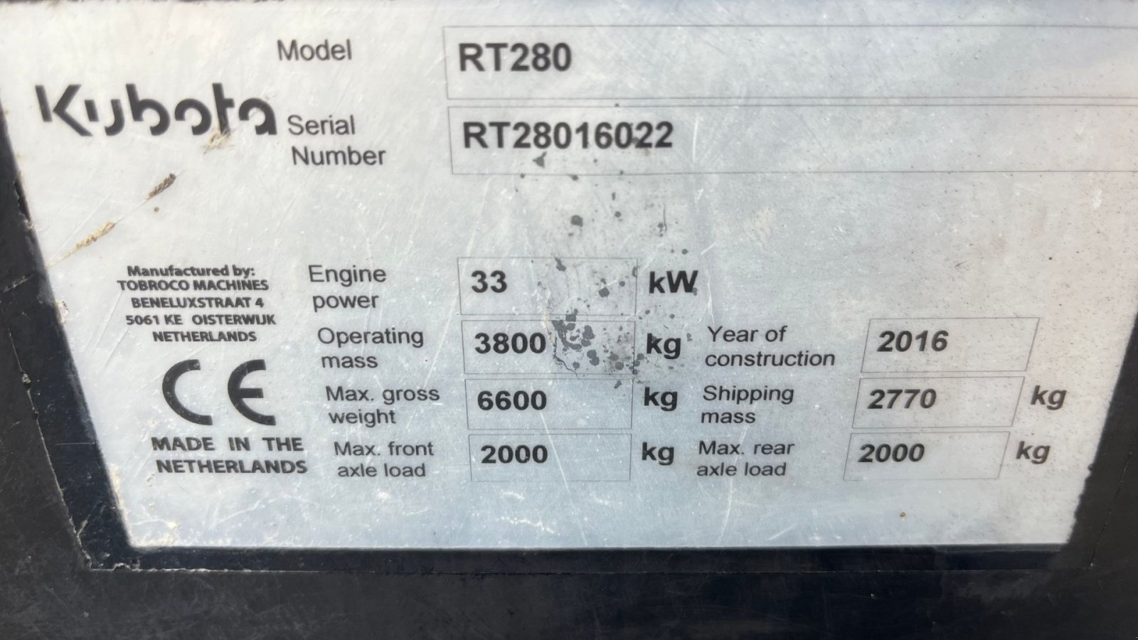 Kompaktlader of the type Kubota RT280 med skovl og gafler, Gebrauchtmaschine in Rønnede (Picture 8)