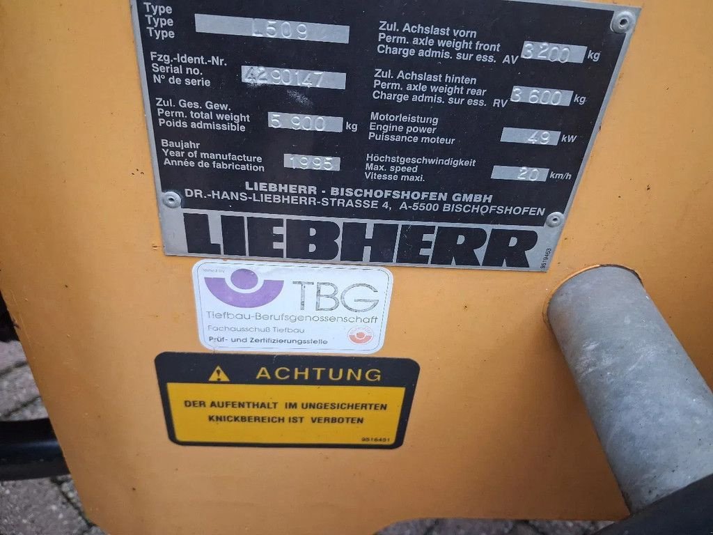Kompaktlader типа Liebherr 509 shovel met lepels, Gebrauchtmaschine в Lunteren (Фотография 5)