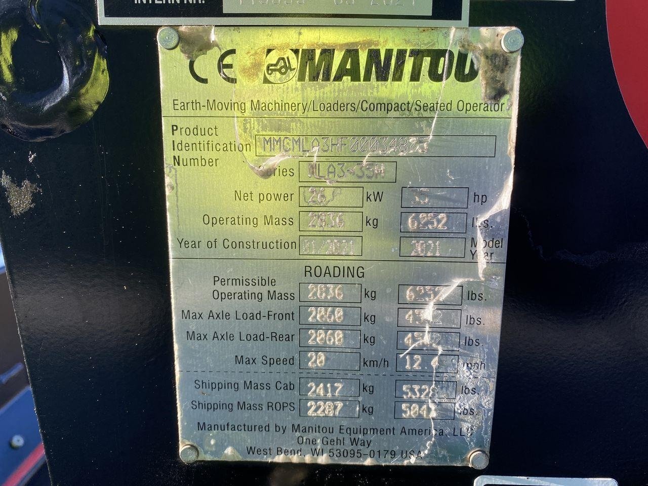 Kompaktlader of the type Manitou MLA 3-35H-4P, Gebrauchtmaschine in Skive (Picture 11)