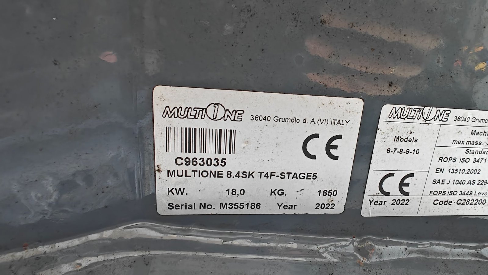 Kompaktlader tipa Multione 8.4Sk KUN 350 timer, Gebrauchtmaschine u Holstebro (Slika 13)