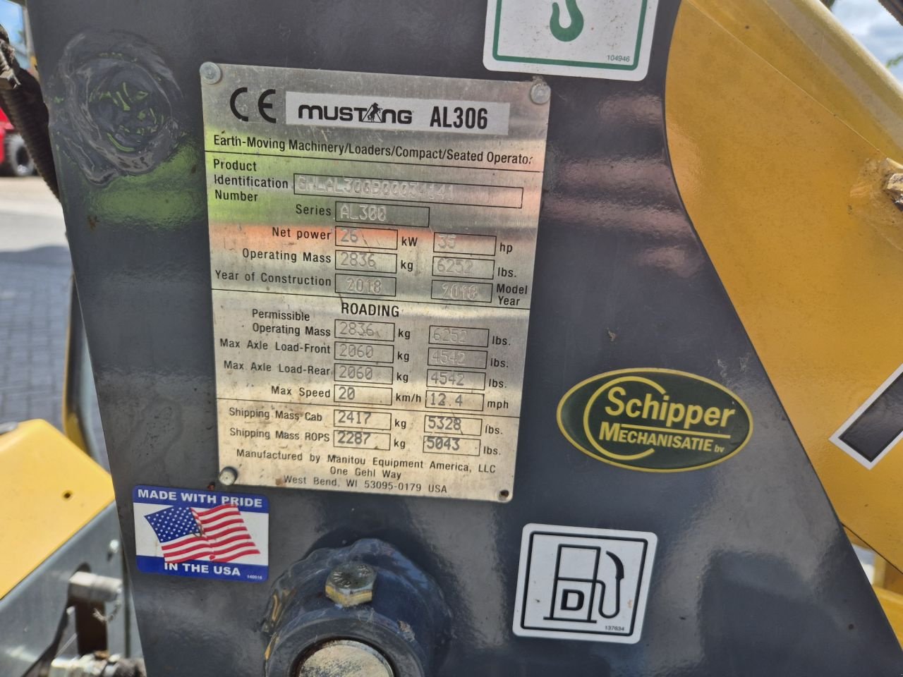 Kompaktlader of the type Mustang AL306, Gebrauchtmaschine in Lunteren (Picture 6)