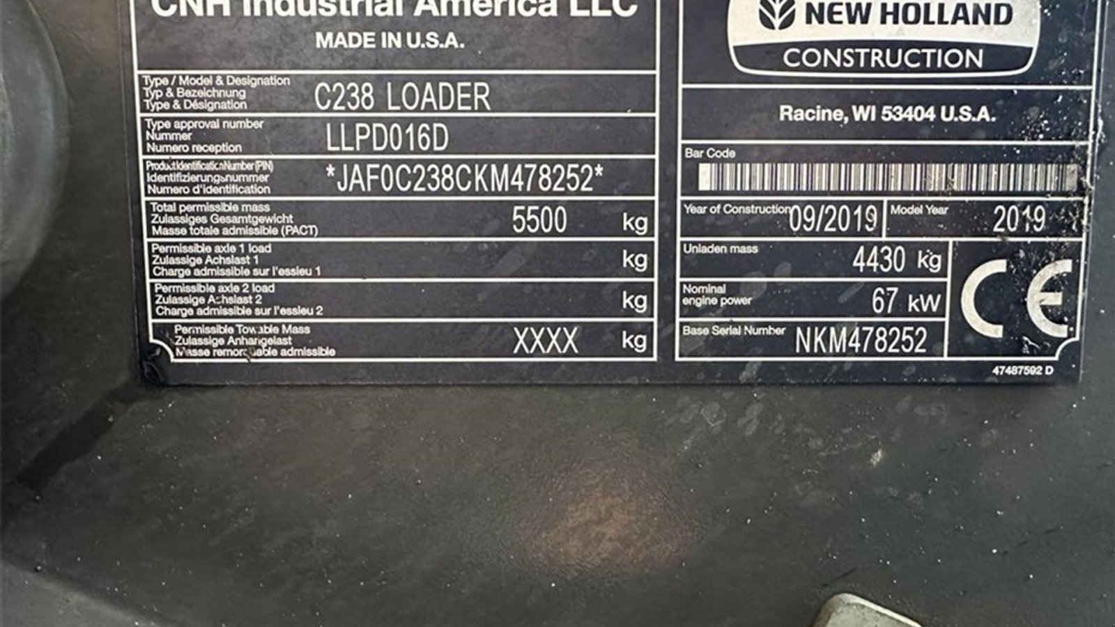 Kompaktlader типа New Holland C238, Gebrauchtmaschine в Gjerlev J. (Фотография 12)