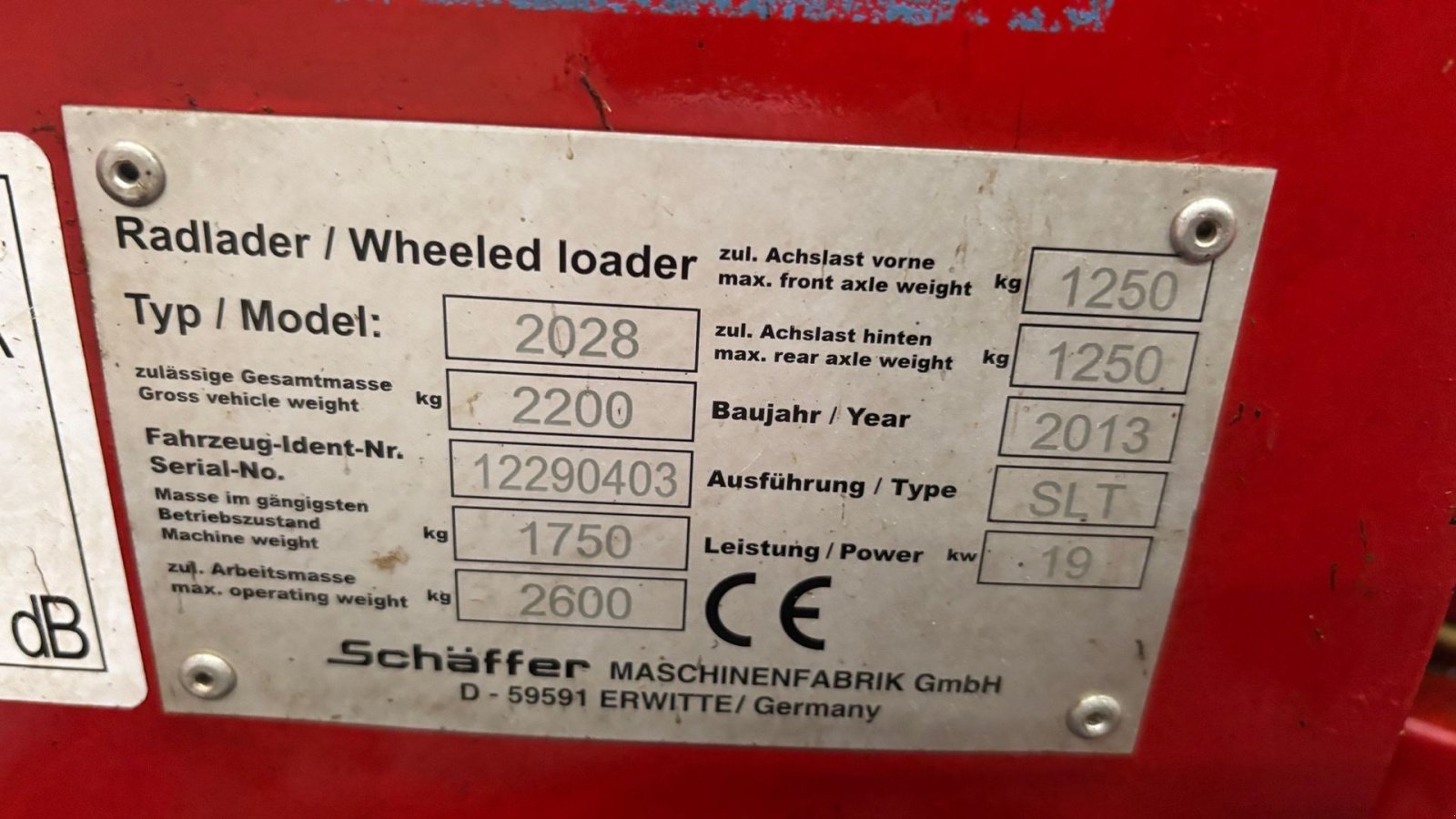 Kompaktlader от тип Schäffer 2028, Gebrauchtmaschine в Gram (Снимка 17)