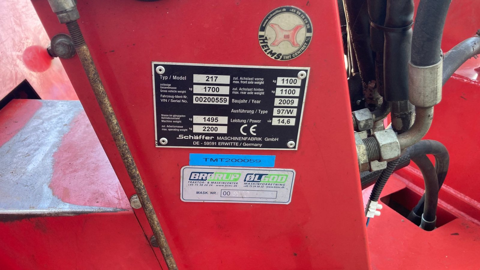 Kompaktlader типа Schäffer 217 MINILÆSSER 217, Gebrauchtmaschine в Brørup (Фотография 10)