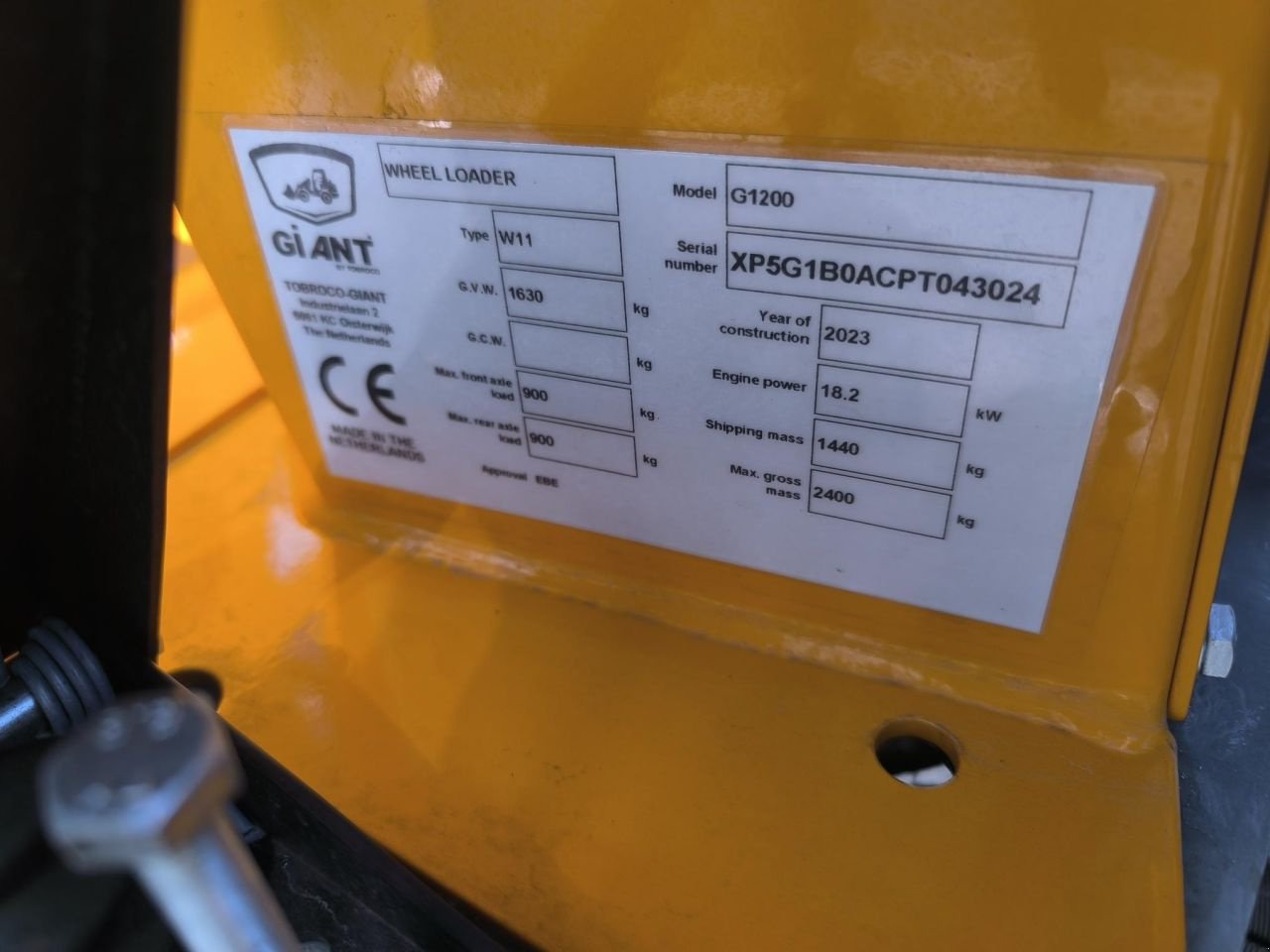 Kompaktlader of the type Sonstige Giant 1200, Neumaschine in Hardegarijp (Picture 9)