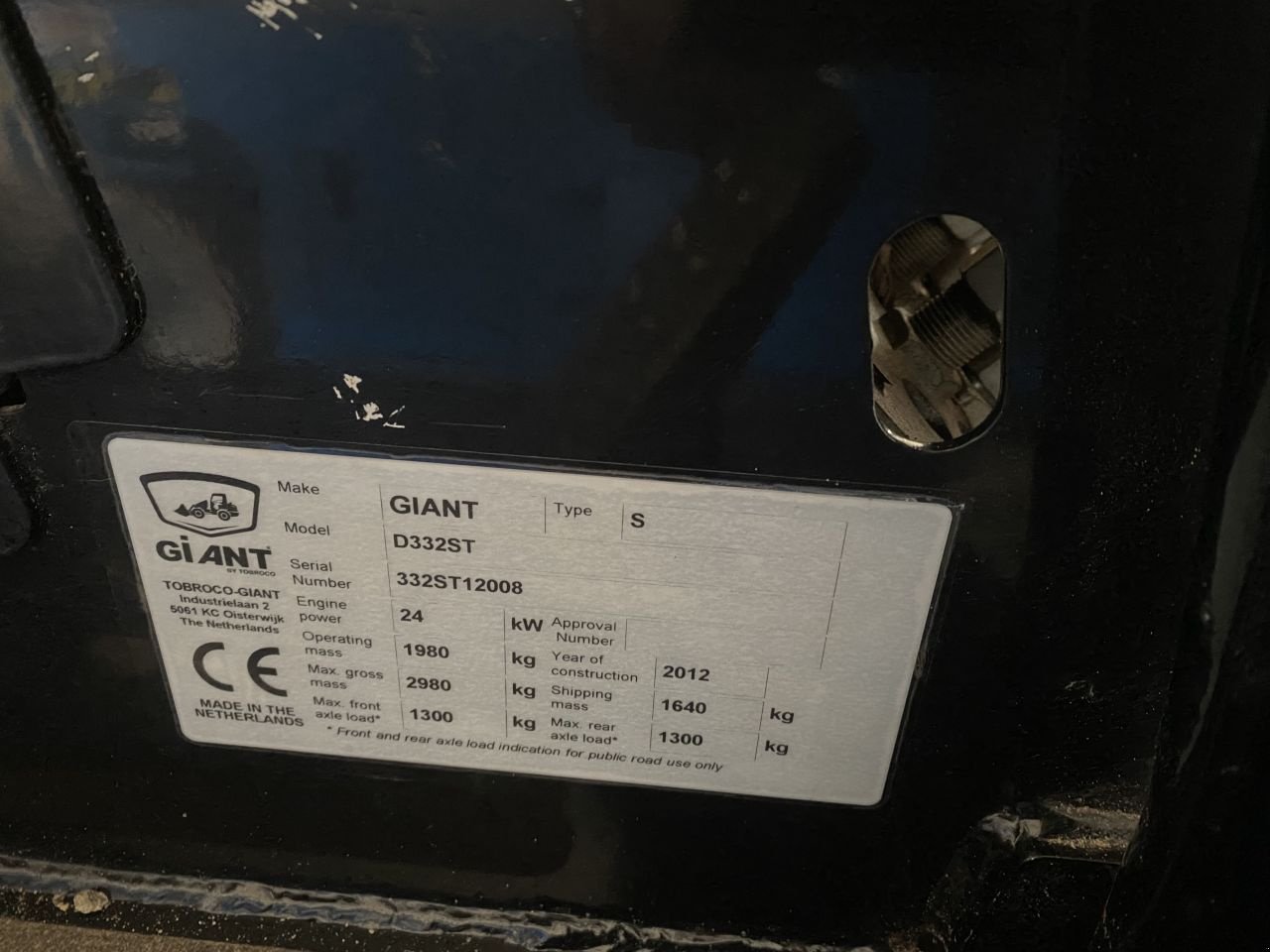 Kompaktlader des Typs Sonstige Giant D332st, Gebrauchtmaschine in De Mortel (Bild 7)