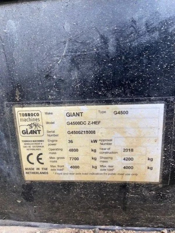 Kompaktlader типа Sonstige Giant g4500, Gebrauchtmaschine в Deurne (Фотография 4)