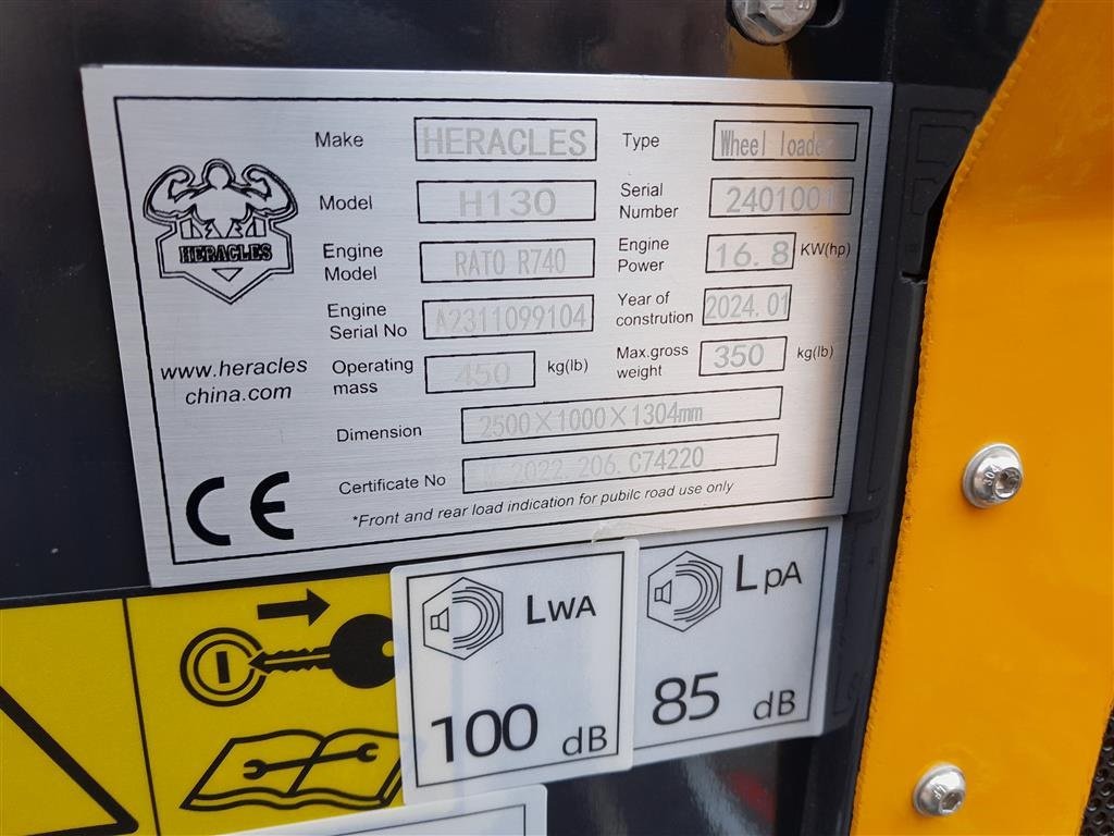 Kompaktlader a típus Sonstige H130 3X3, Gebrauchtmaschine ekkor: Rødekro (Kép 7)