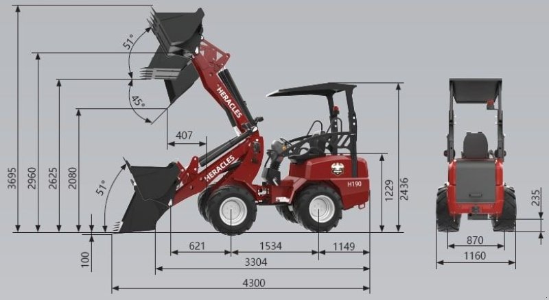 Kompaktlader des Typs Sonstige Heracles H190 Pro, Neumaschine in Breda (Bild 11)