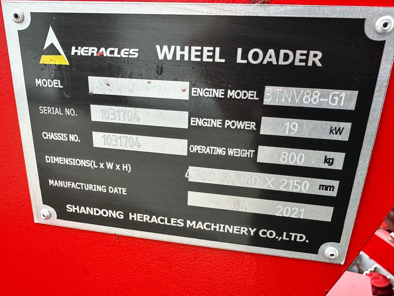 Kompaktlader van het type Sonstige Heracles HR-180, Gebrauchtmaschine in Linde (dr) (Foto 5)