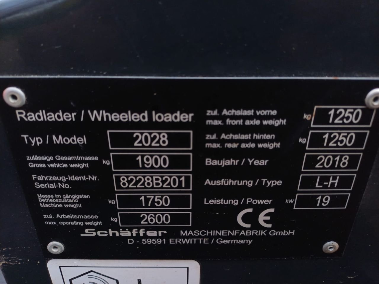 Kompaktlader of the type Sonstige Sch&auml;ffer 2028, Gebrauchtmaschine in Terschuur (Picture 11)