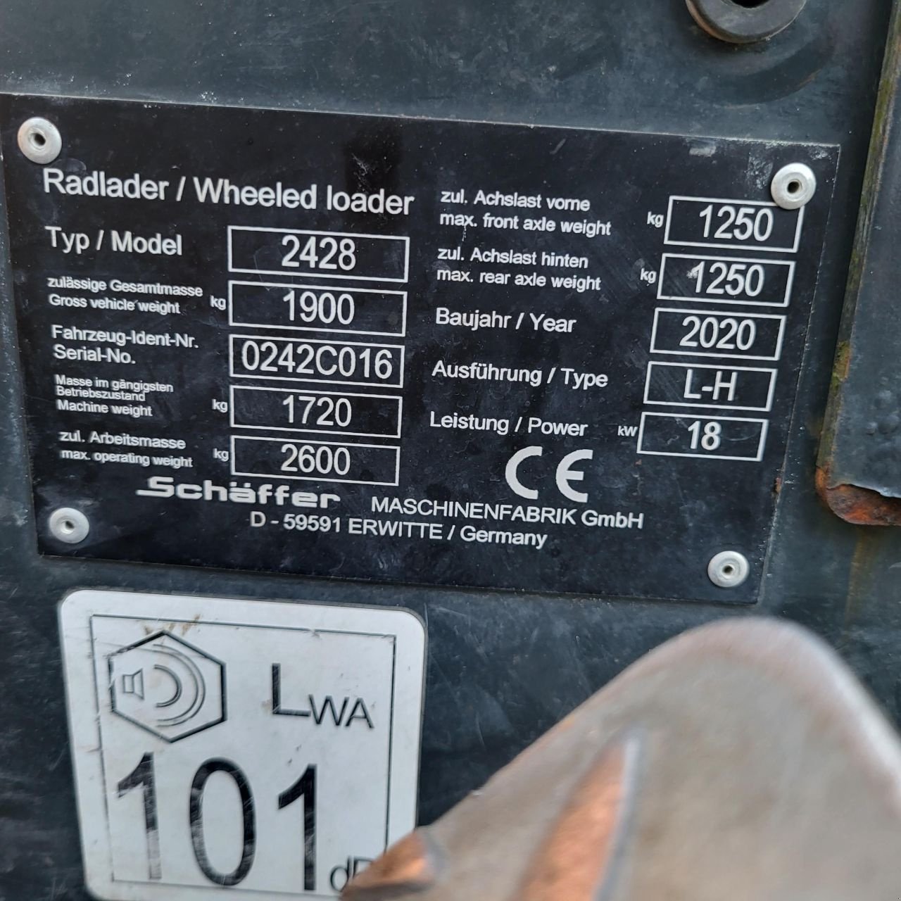 Kompaktlader Türe ait Sonstige schaffer 2428, Gebrauchtmaschine içinde LUNTEREN (resim 8)
