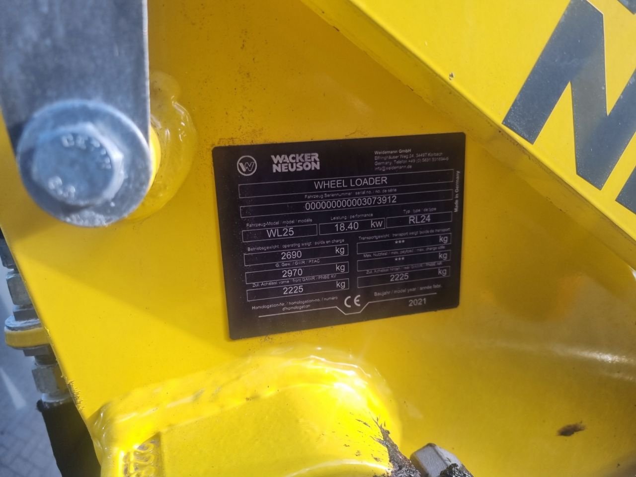 Kompaktlader a típus Sonstige Wacker WL25, Gebrauchtmaschine ekkor: Lunteren (Kép 11)