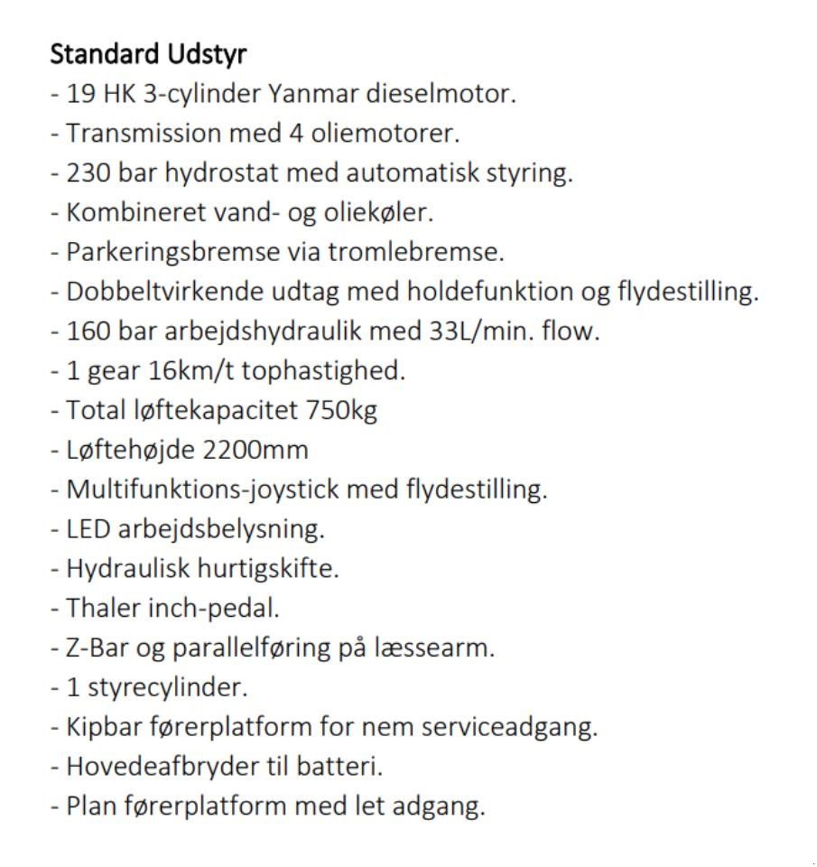 Kompaktlader Türe ait Thaler 1220, Gebrauchtmaschine içinde Skjern (resim 9)