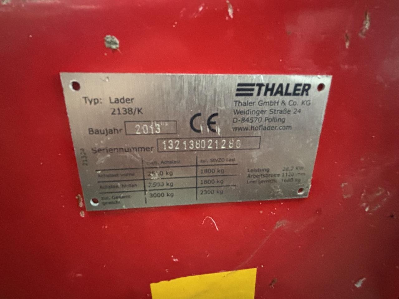 Kompaktlader tipa Thaler 2138/K, Gebrauchtmaschine u Videbæk (Slika 7)