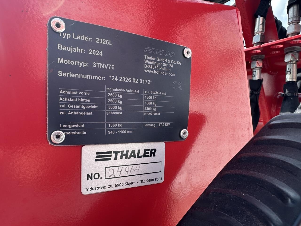 Kompaktlader of the type Thaler 2326 L, Gebrauchtmaschine in Skjern (Picture 10)