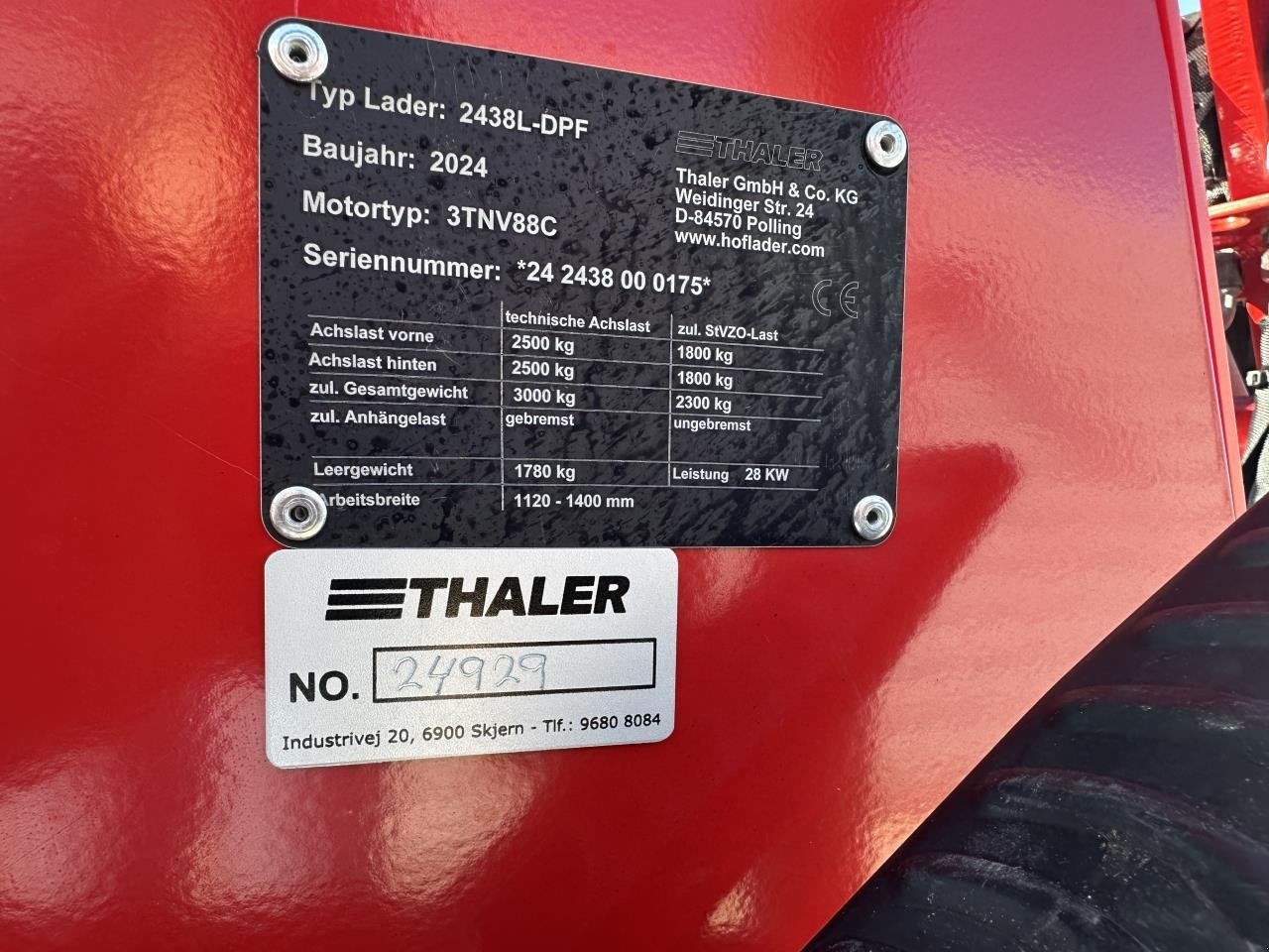 Kompaktlader del tipo Thaler 2438-S-DPF, Gebrauchtmaschine In Skjern (Immagine 10)