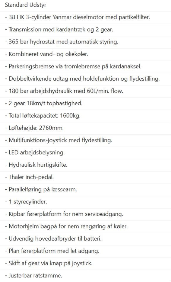 Kompaktlader tipa Thaler 2438-S-DPF, Gebrauchtmaschine u Skjern (Slika 8)