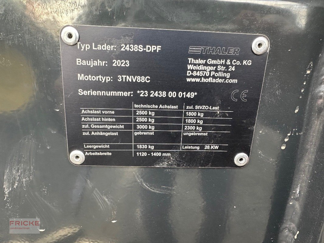 Kompaktlader des Typs Thaler 2438 S, Gebrauchtmaschine in Bockel - Gyhum (Bild 8)