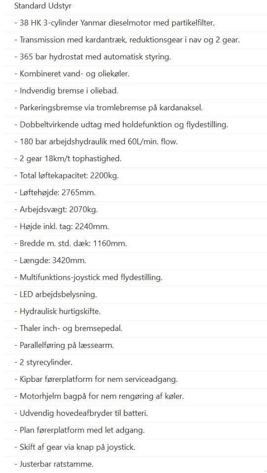 Kompaktlader of the type Thaler 2838S L CAB, Gebrauchtmaschine in Skjern (Picture 9)