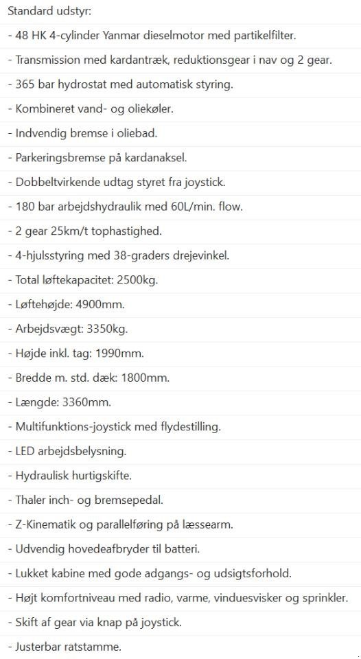 Kompaktlader of the type Thaler 48T18-DPF, Gebrauchtmaschine in Skjern (Picture 4)