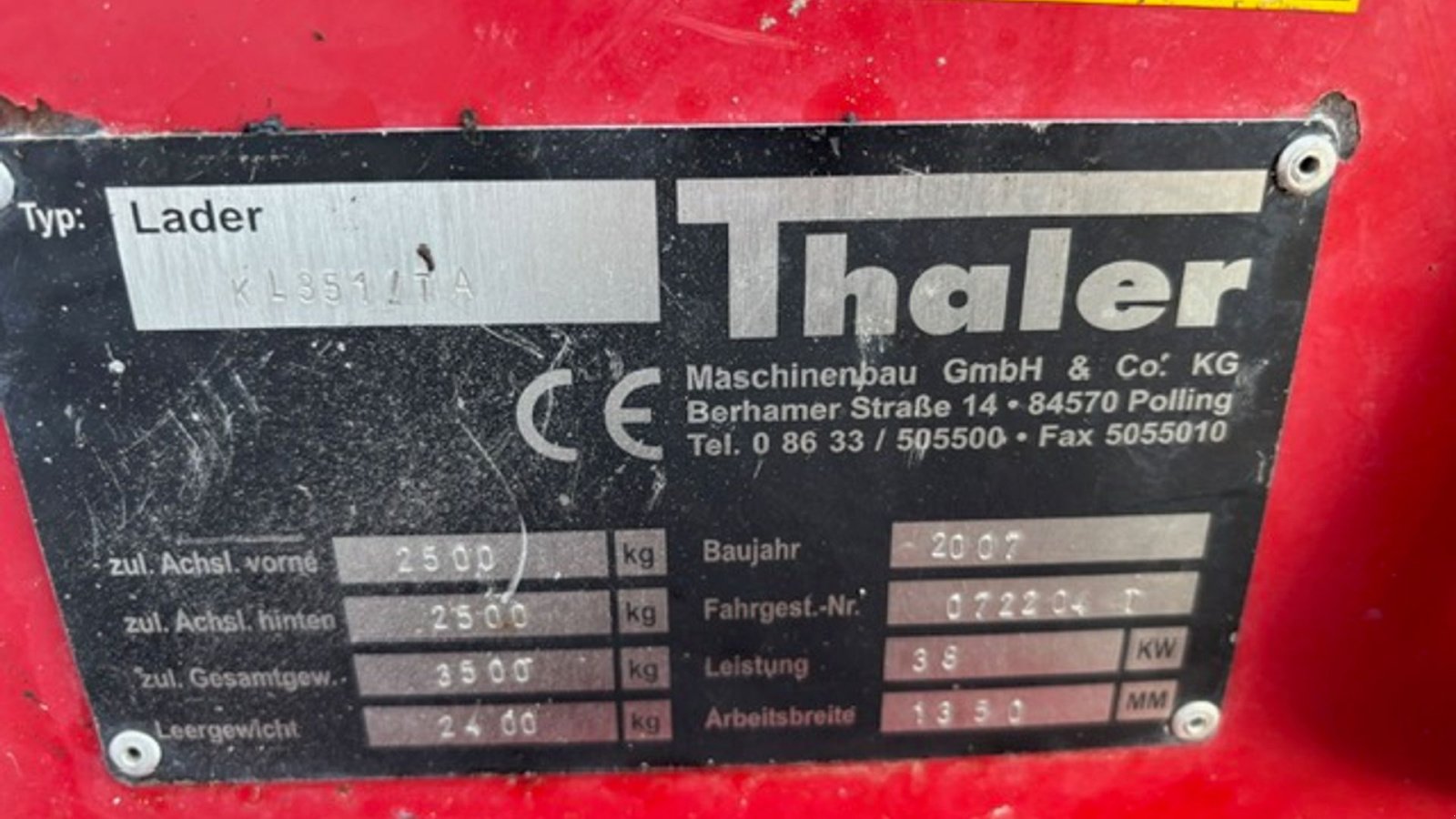 Kompaktlader of the type Thaler KL 351/TA, Gebrauchtmaschine in Hobro (Picture 10)