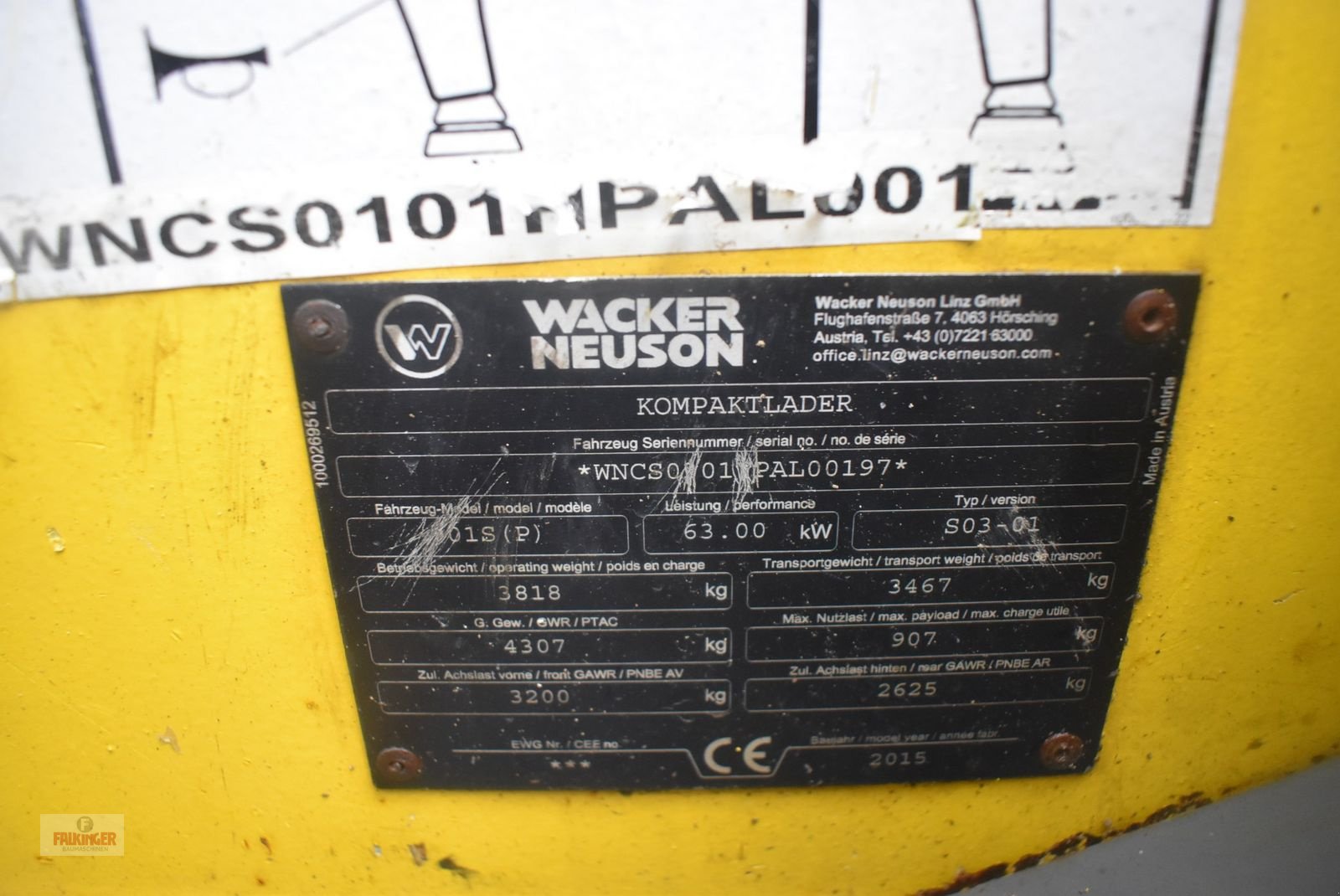 Kompaktlader typu Wacker Neuson Neuson 501s, Gebrauchtmaschine v Putzleinsdorf (Obrázek 10)