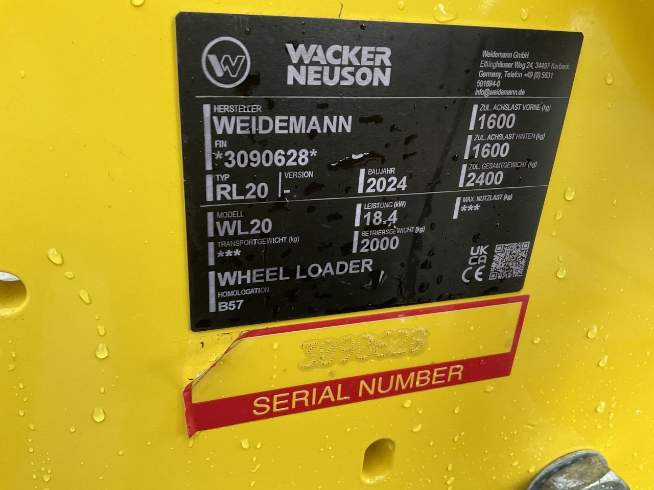 Kompaktlader Türe ait Wacker Neuson WL20, Gebrauchtmaschine içinde Haaksbergen (resim 8)
