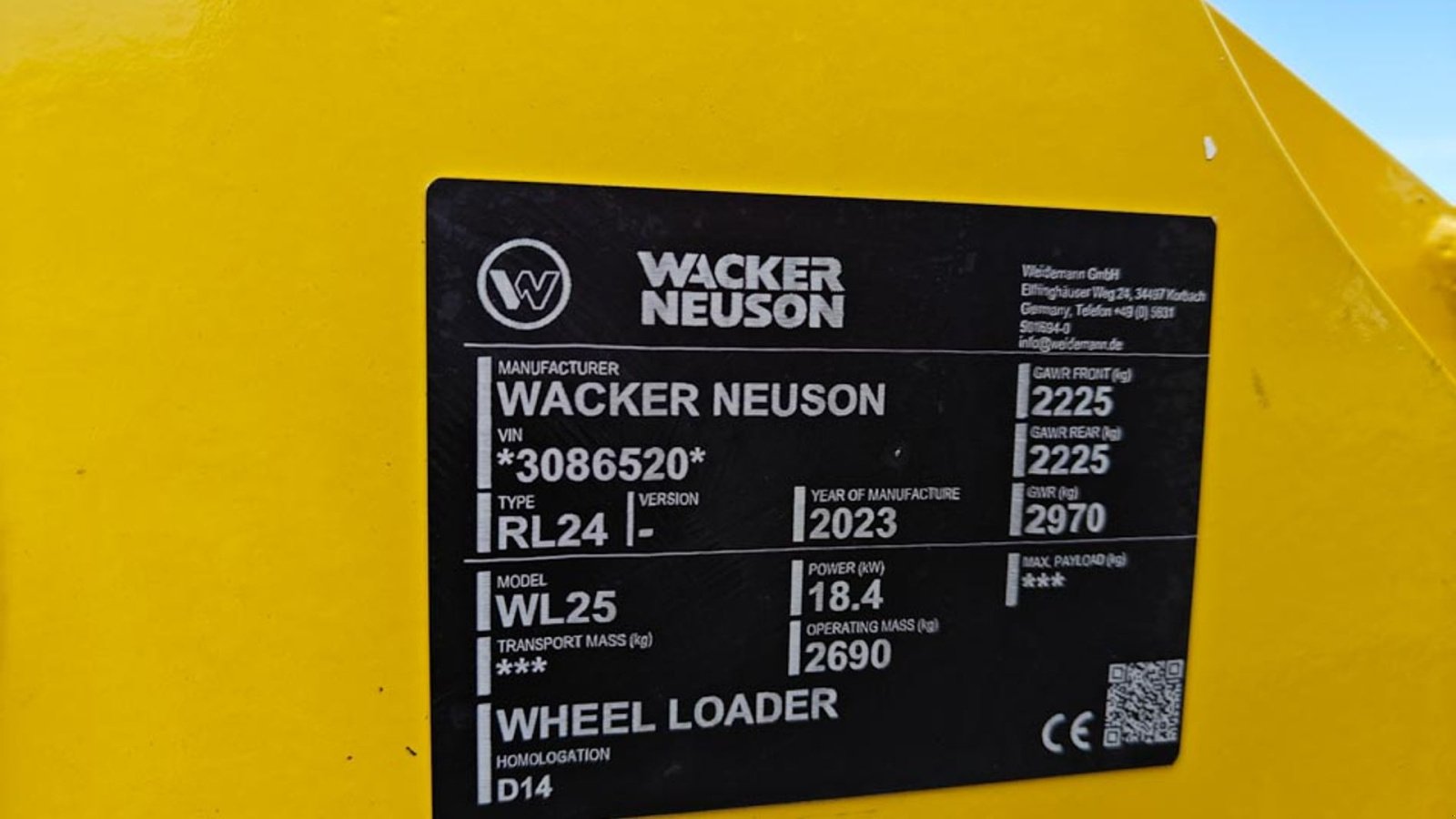 Kompaktlader of the type Wacker Neuson WL25, Gebrauchtmaschine in Vrå (Picture 16)