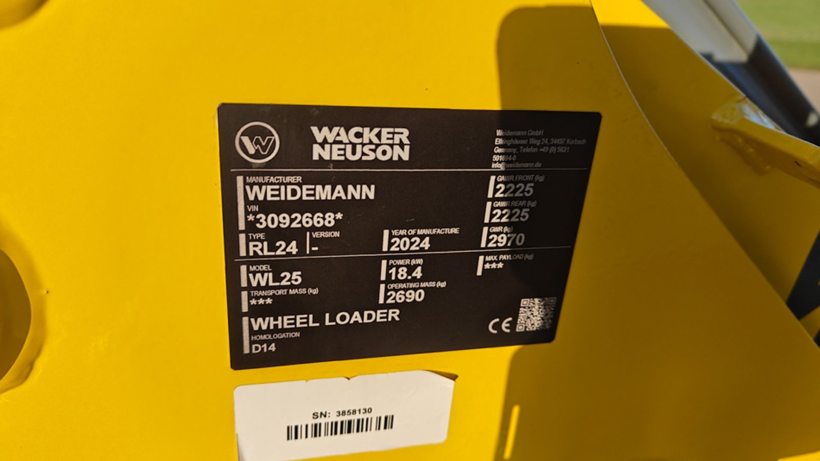 Kompaktlader typu Wacker Neuson WL25, Gebrauchtmaschine v Vrå (Obrázek 16)