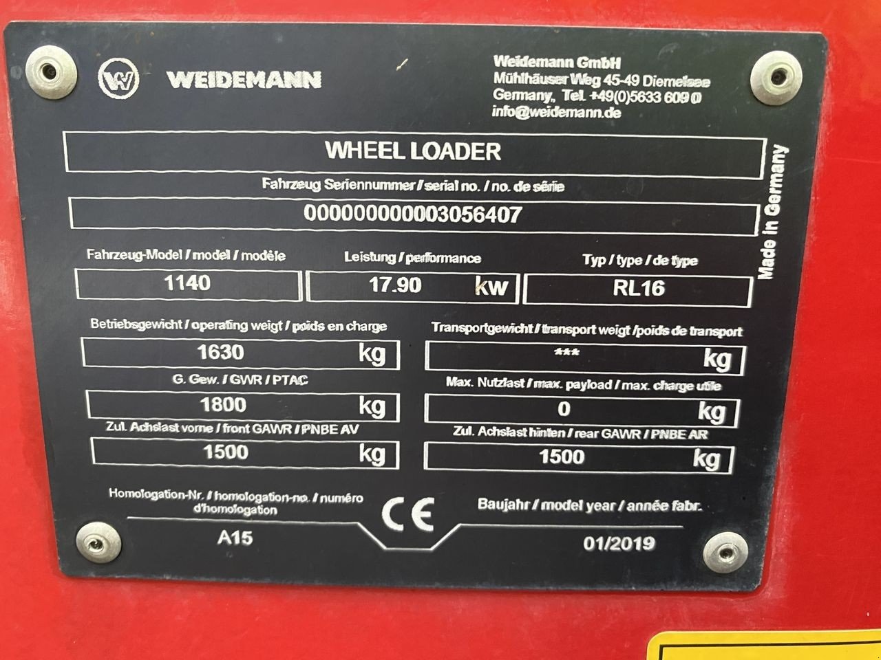 Kompaktlader vrste Weidemann  1140, Gebrauchtmaschine v Skive (Slika 11)