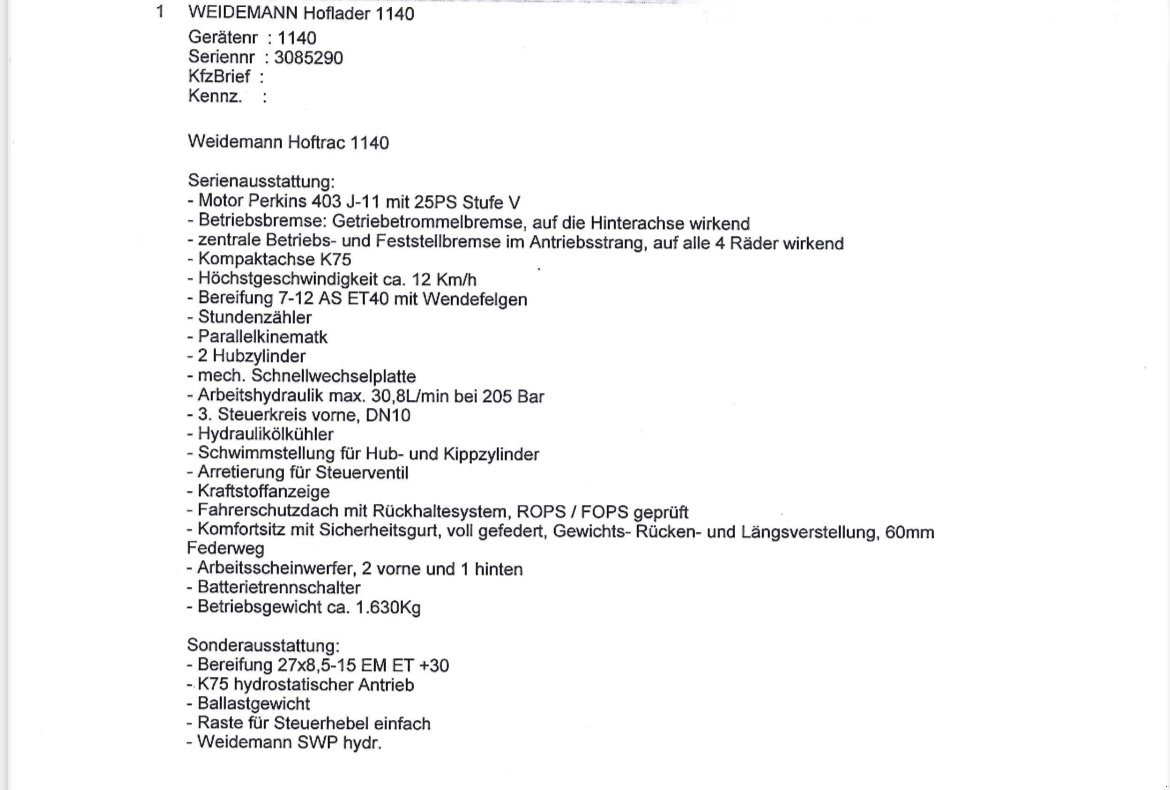 Kompaktlader typu Weidemann  1140, Gebrauchtmaschine v Bollstadt  (Obrázek 2)