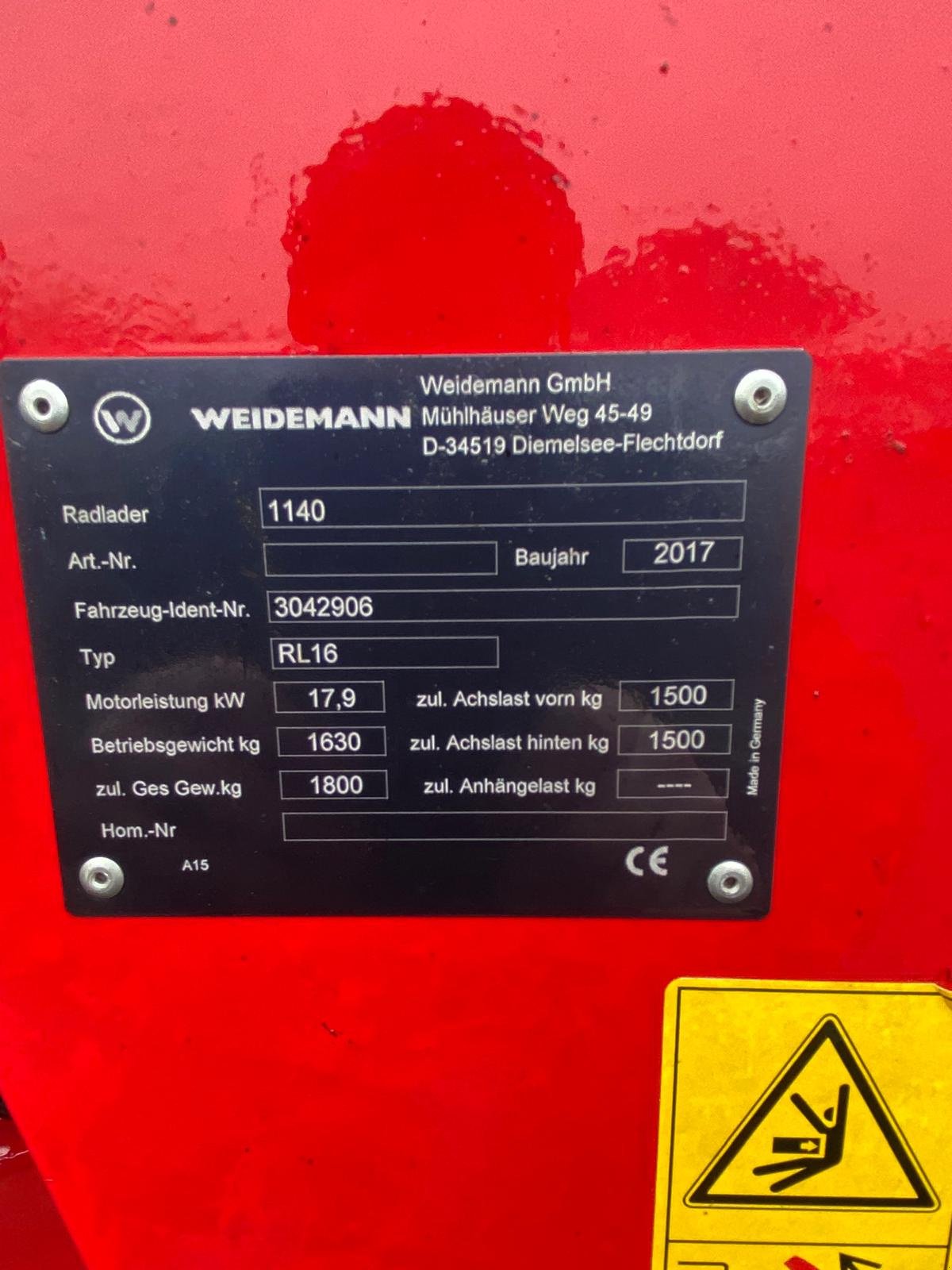 Kompaktlader of the type Weidemann  1140, Gebrauchtmaschine in Ried /Kochel (Picture 3)