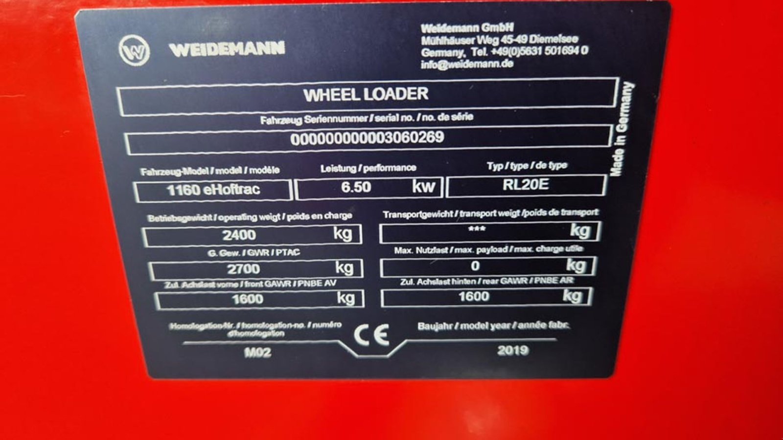 Kompaktlader tipa Weidemann  1160 E-Hoftrac, Gebrauchtmaschine u Vrå (Slika 12)