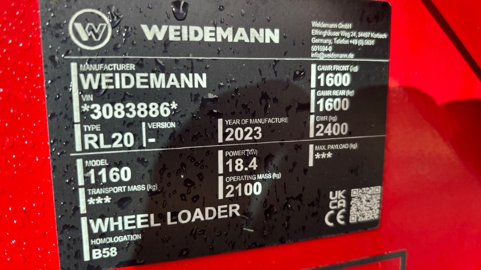 Kompaktlader del tipo Weidemann  1160 PLUS Klar til levering., Gebrauchtmaschine en Gram (Imagen 16)