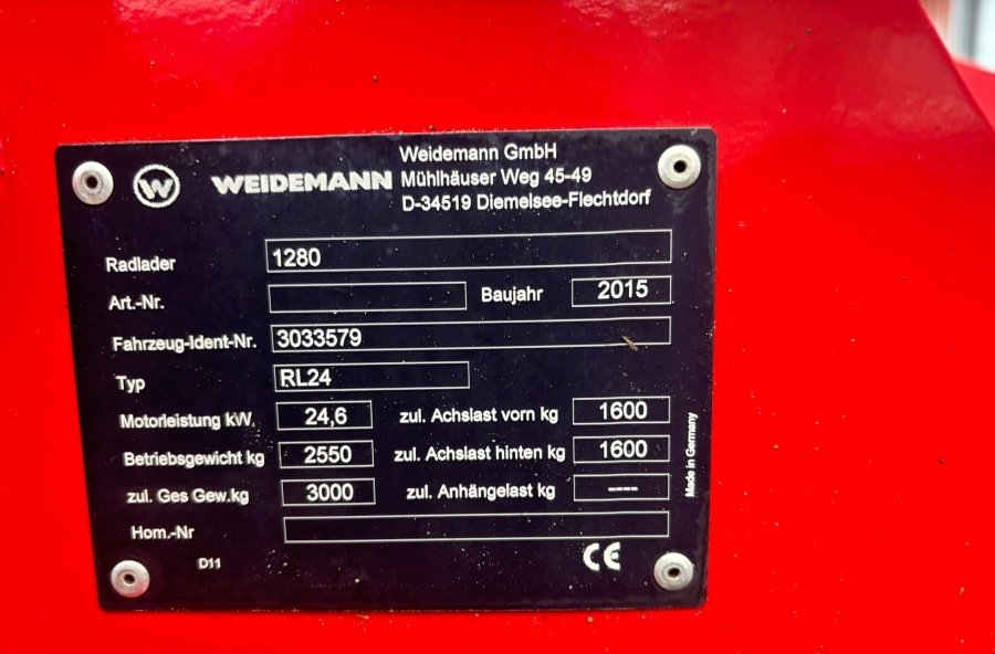 Kompaktlader typu Weidemann  1280, Gebrauchtmaschine v Schönberg (Obrázok 7)