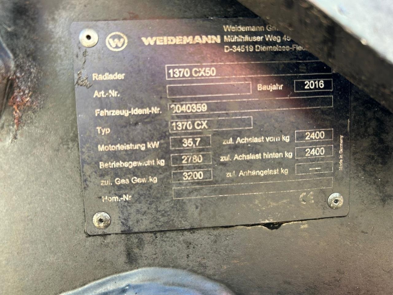 Kompaktlader typu Weidemann  1370 CX, Gebrauchtmaschine v Bramming (Obrázok 11)