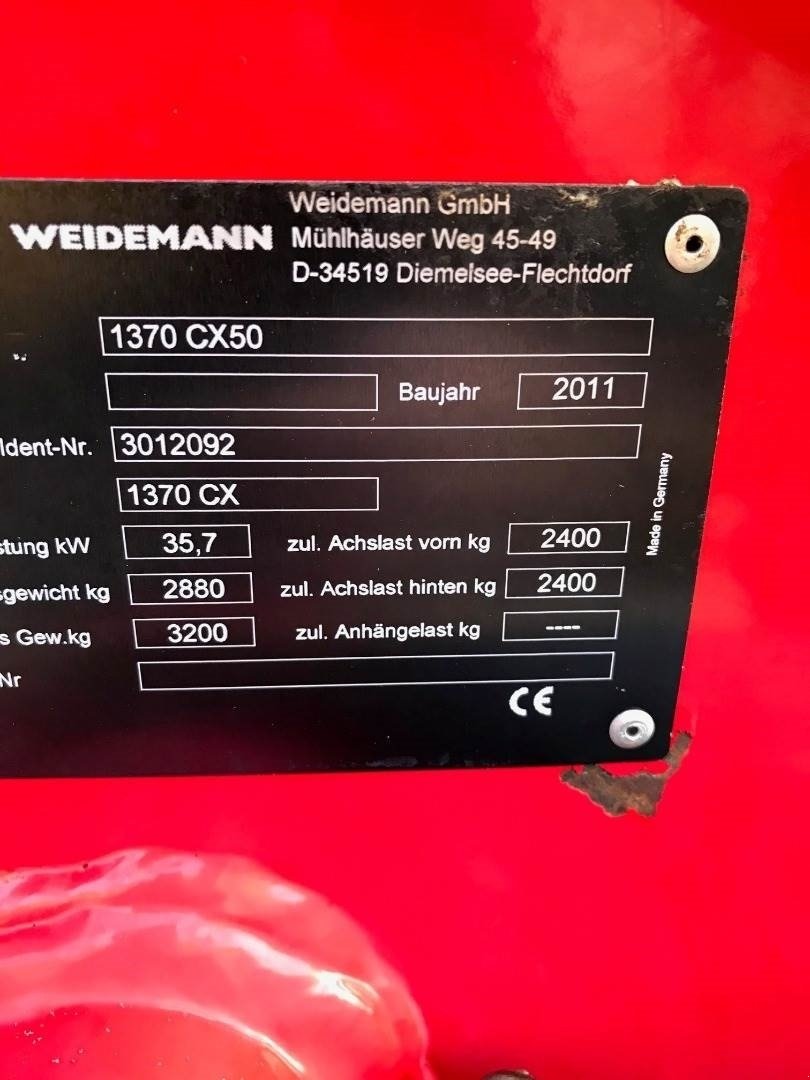 Kompaktlader typu Weidemann  1370 CX50, Gebrauchtmaschine v Vojens (Obrázek 11)