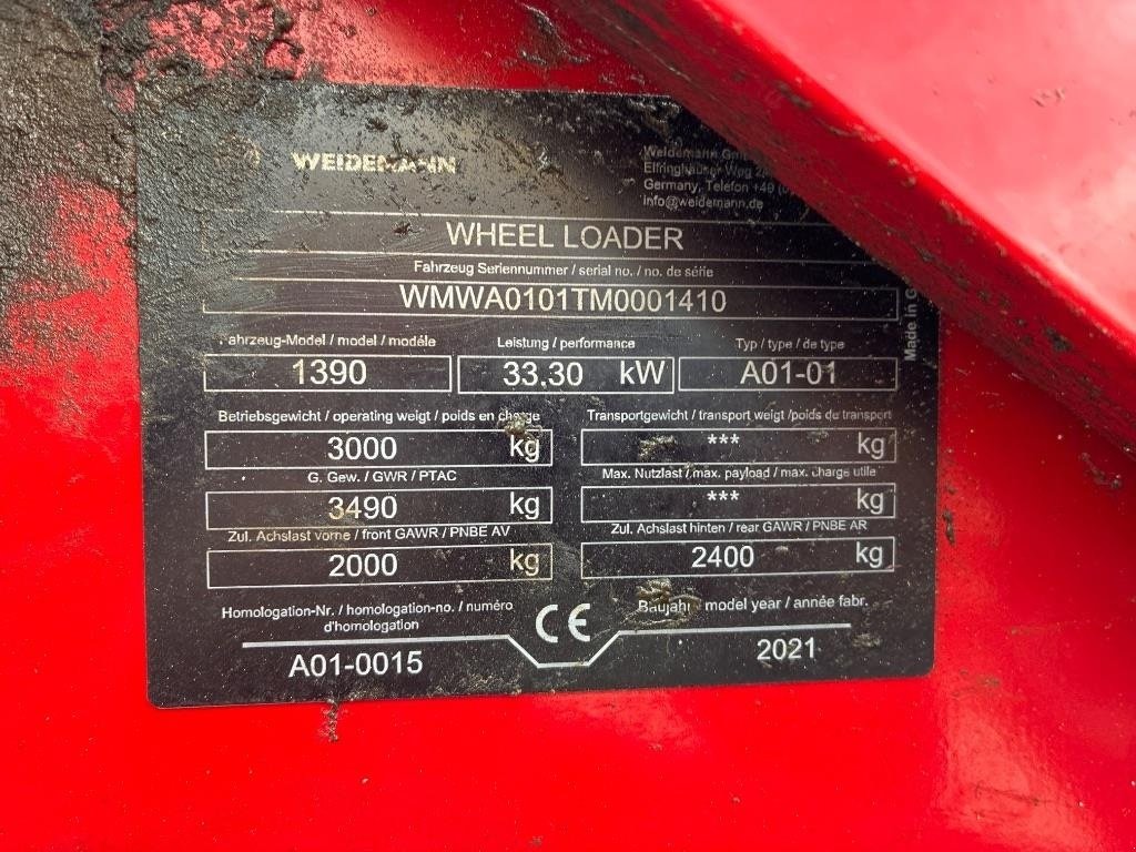 Kompaktlader del tipo Weidemann  1390, Gebrauchtmaschine en Vojens (Imagen 5)