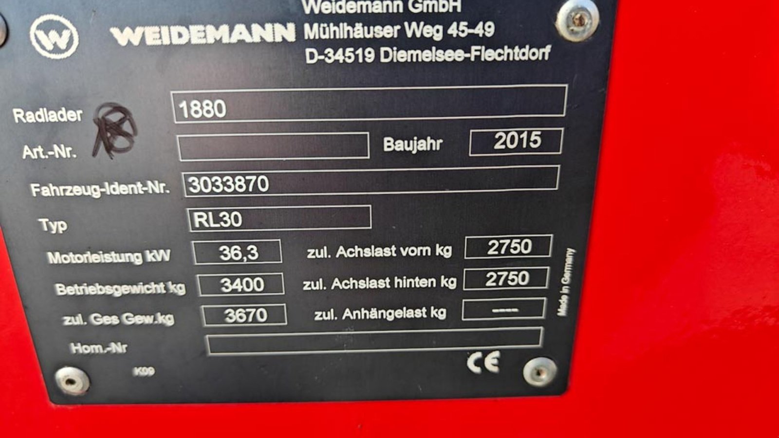 Kompaktlader of the type Weidemann  1880, Gebrauchtmaschine in Vrå (Picture 21)