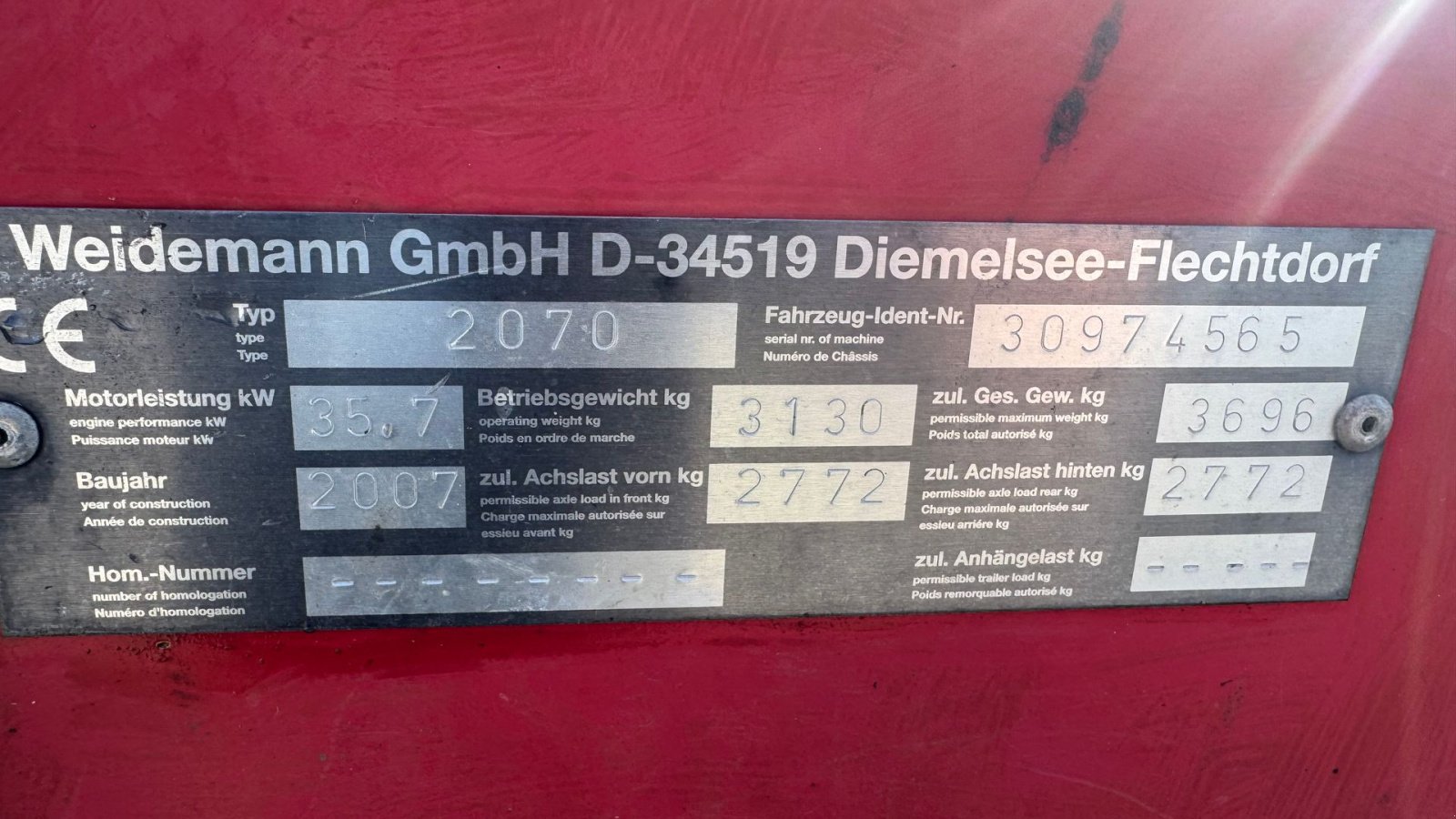 Kompaktlader типа Weidemann  2070cx50LP, Gebrauchtmaschine в Ringe (Фотография 8)