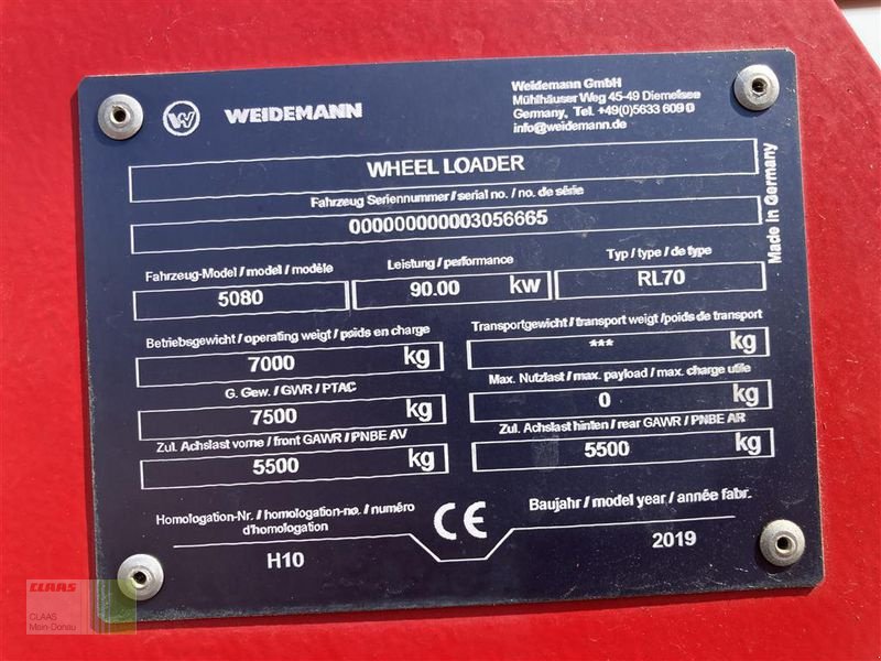 Kompaktlader des Typs Weidemann  5080, Gebrauchtmaschine in Aurach (Bild 24)