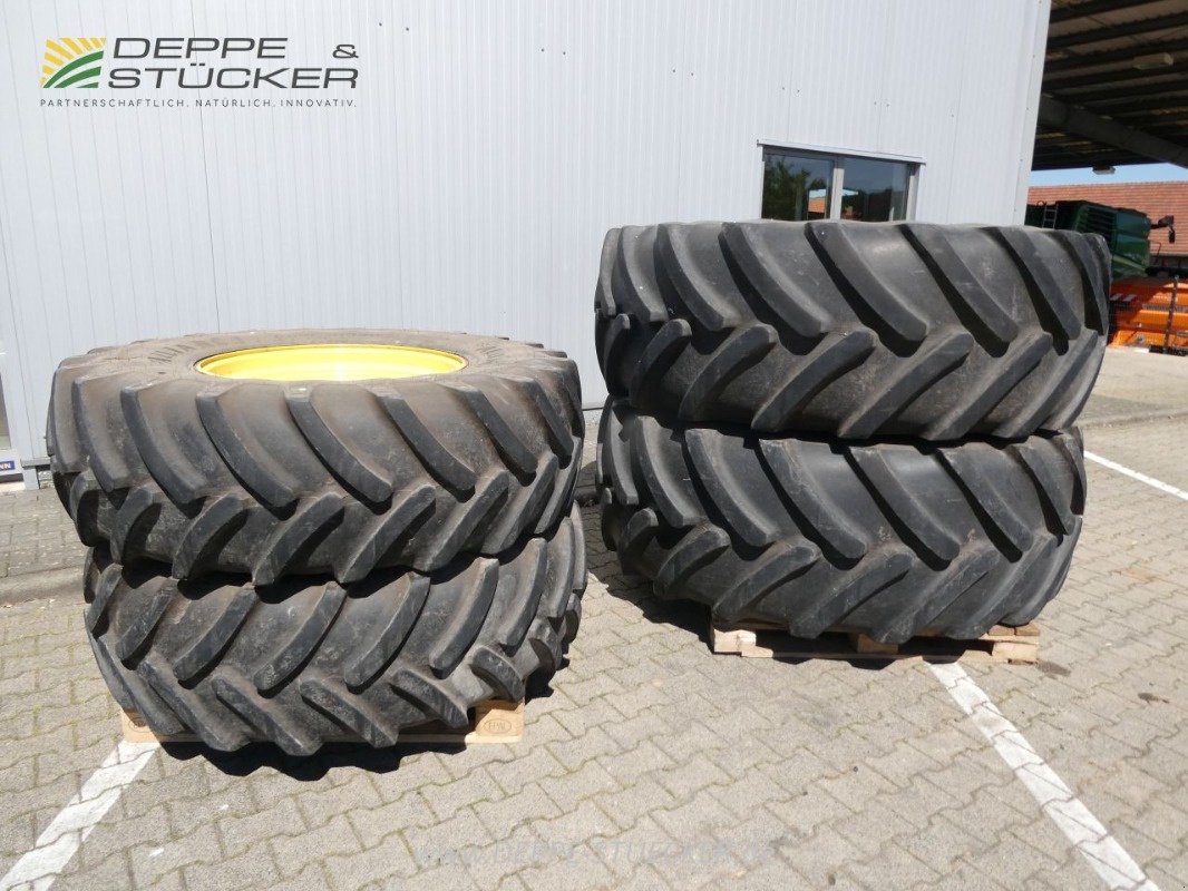 Komplettradsatz des Typs John Deere für Feldhäcksler: VF710/70R42 + 500/85R30, Gebrauchtmaschine in Lauterberg/Barbis (Bild 2)