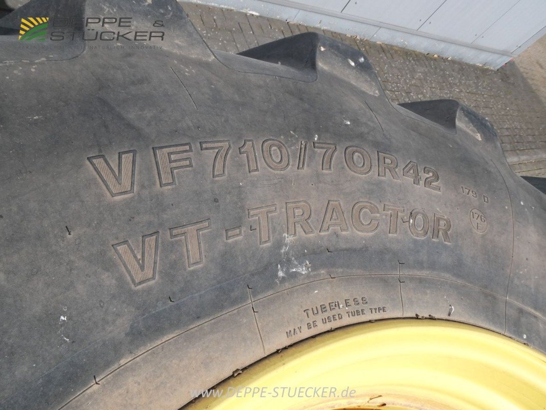 Komplettradsatz des Typs John Deere für Feldhäcksler: VF710/70R42 + 500/85R30, Gebrauchtmaschine in Lauterberg/Barbis (Bild 13)